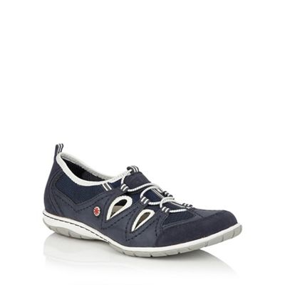 Lotus Navy mesh 'Melody' trainers